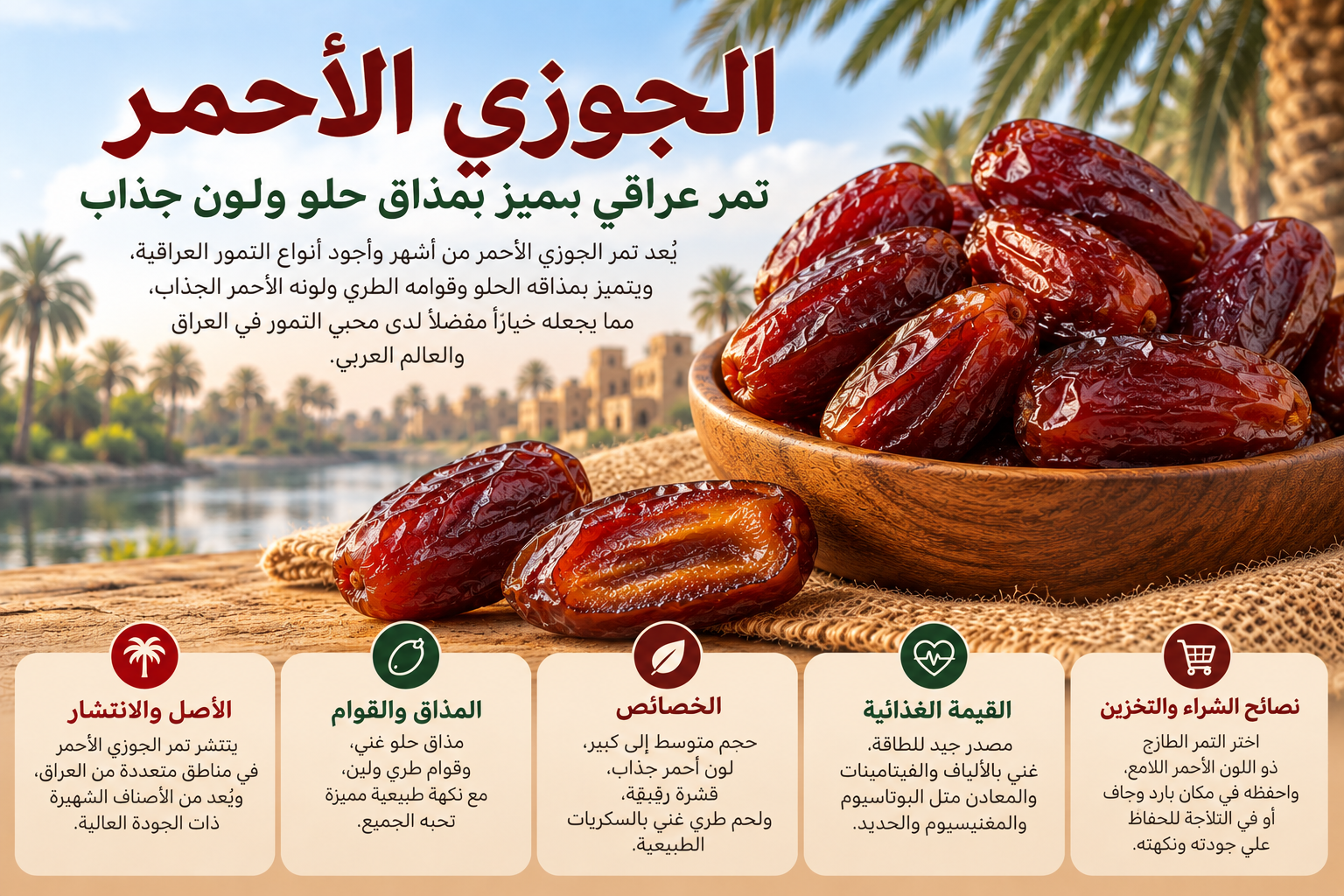 تمر الجوزي الأحمر