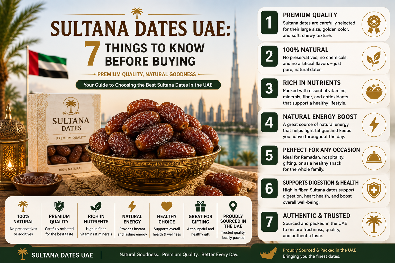 Sultana Dates UAE 7 Things to Know Before Buying