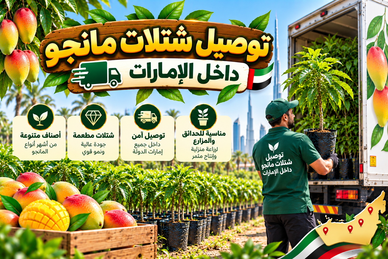توصيل شتلات مانجو داخل الإمارات