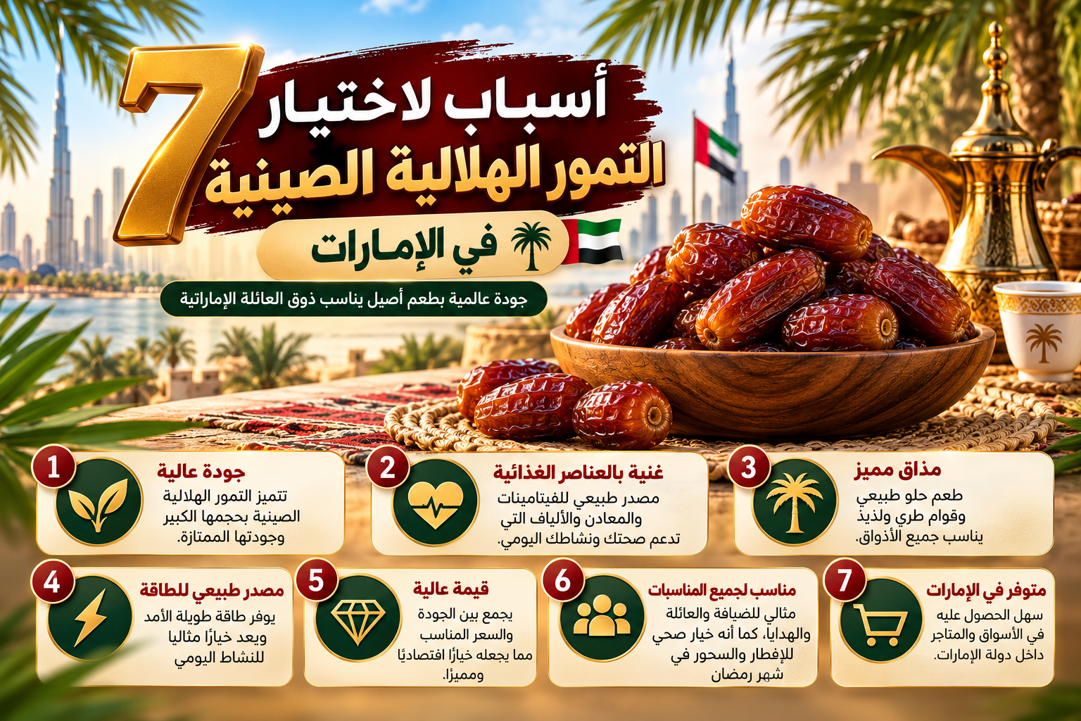 التمور الهلالية الصينية في الإمارات