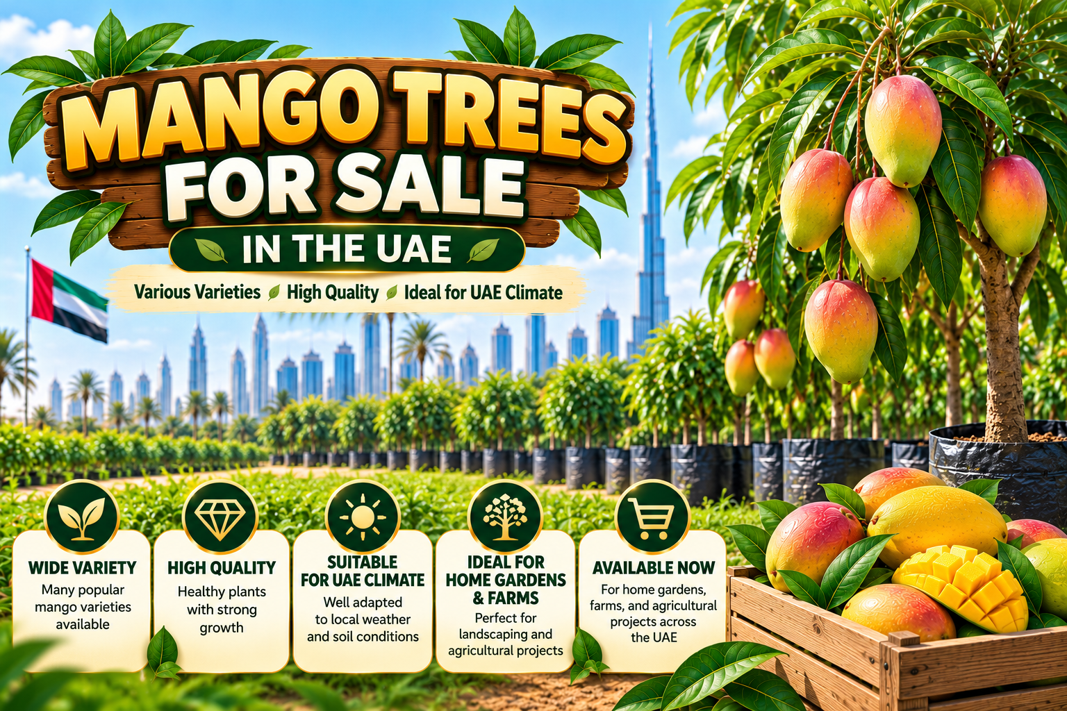 أشجار مانجو للبيع في الإمارات