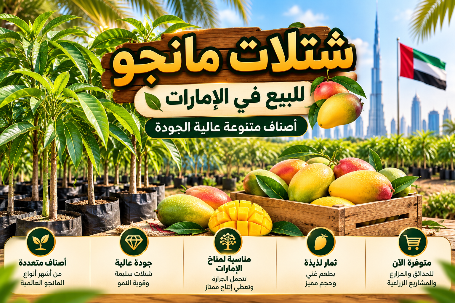 شتلات مانجو للبيع في الإمارات
