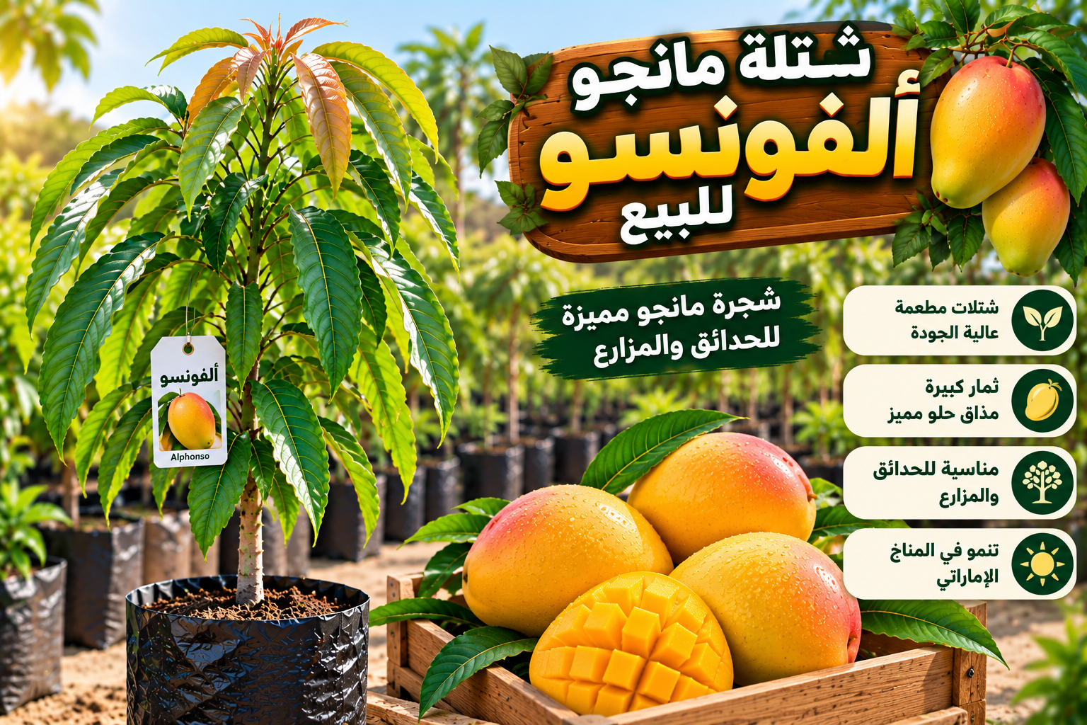 شتلة مانجو ألفونسو للبيع